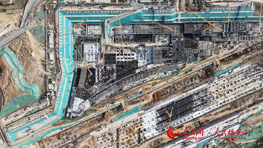 组图:雄安城际站建设进入新阶段